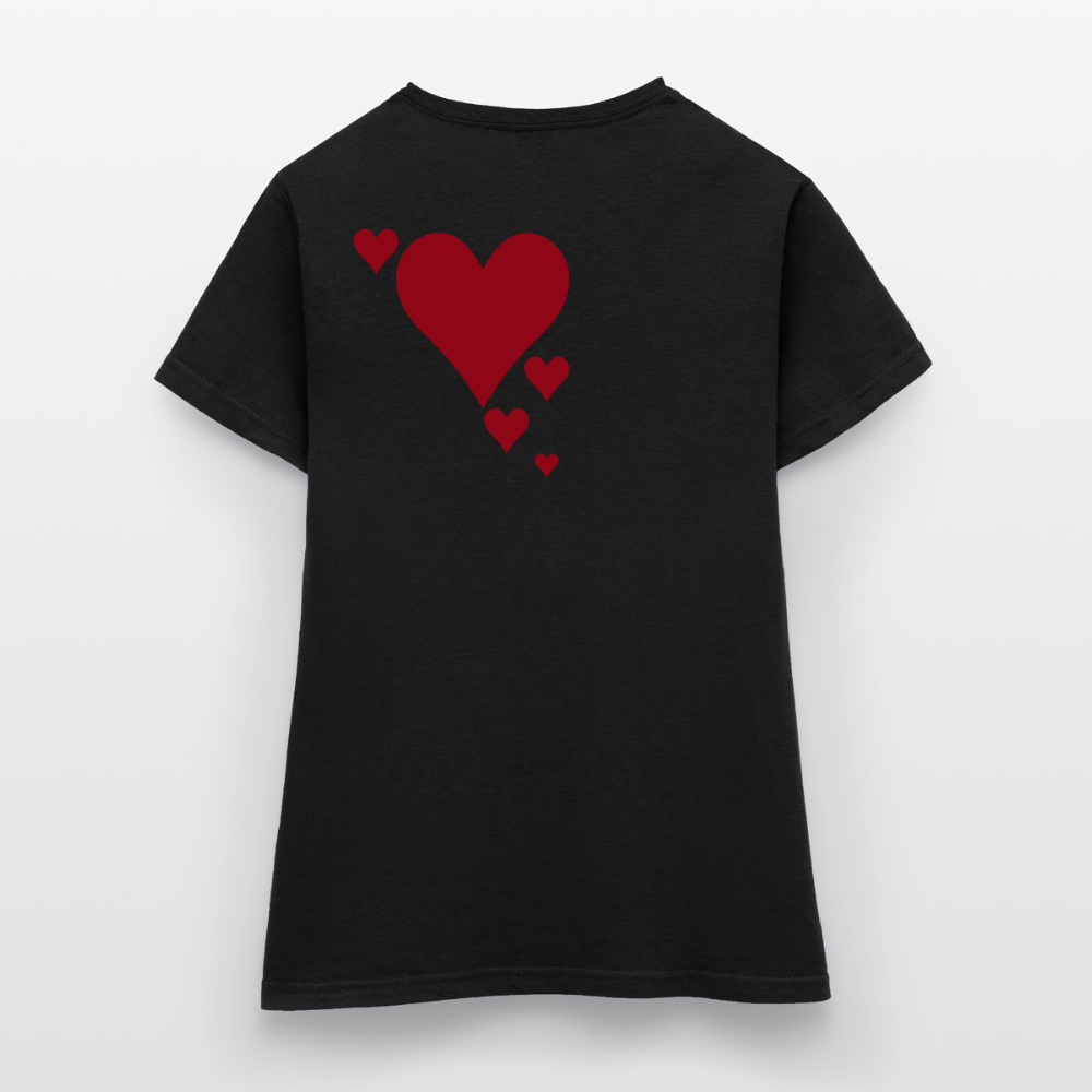 Women's T-Shirt Herz II - Schwarz