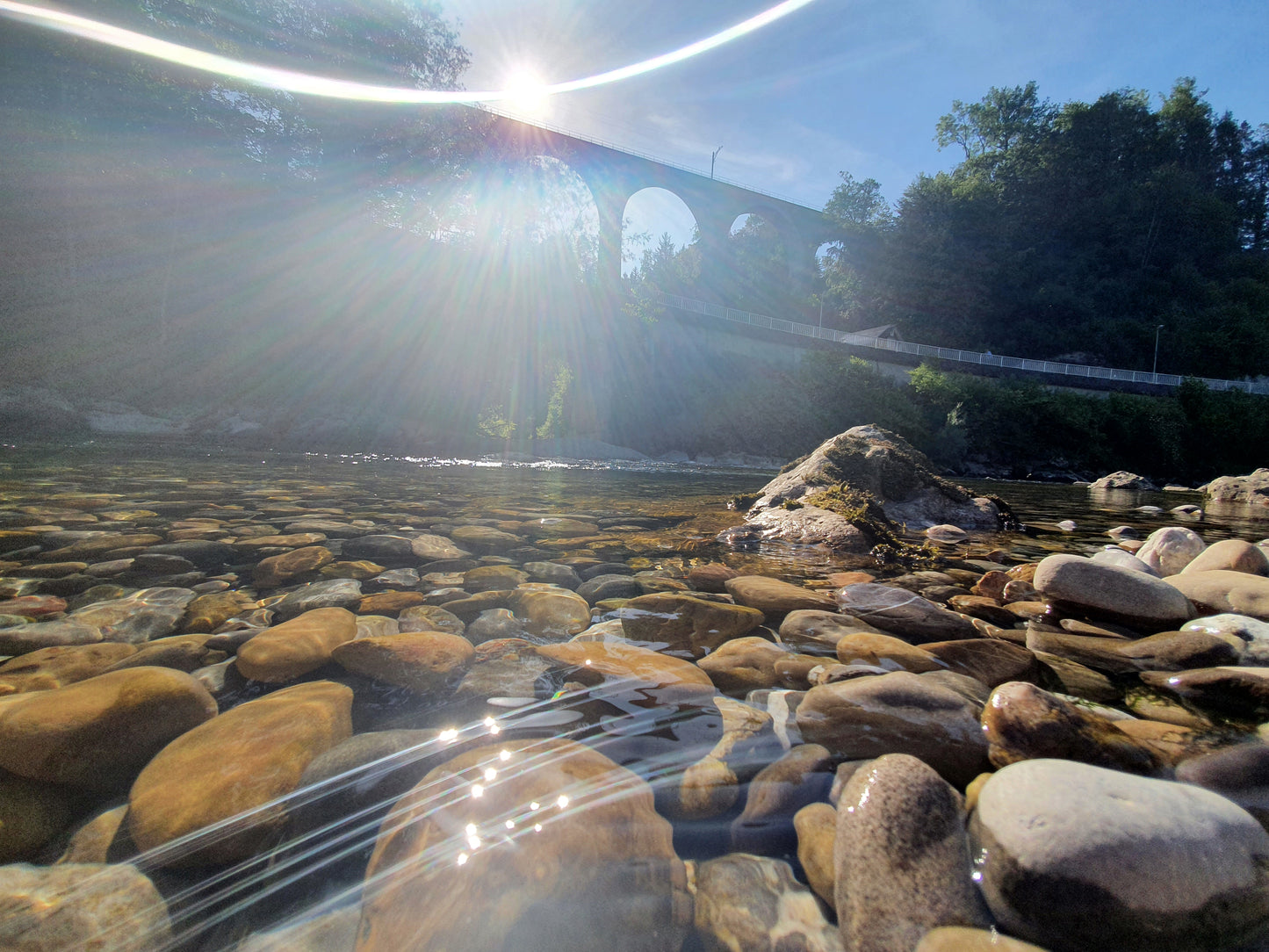"Flussspiegelung" Fotografie digitale Datei Naturfotografie