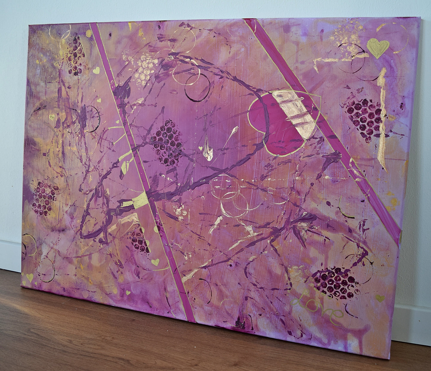 Leinwand Wandbild Acryl Aryclleinwand "LOVE"