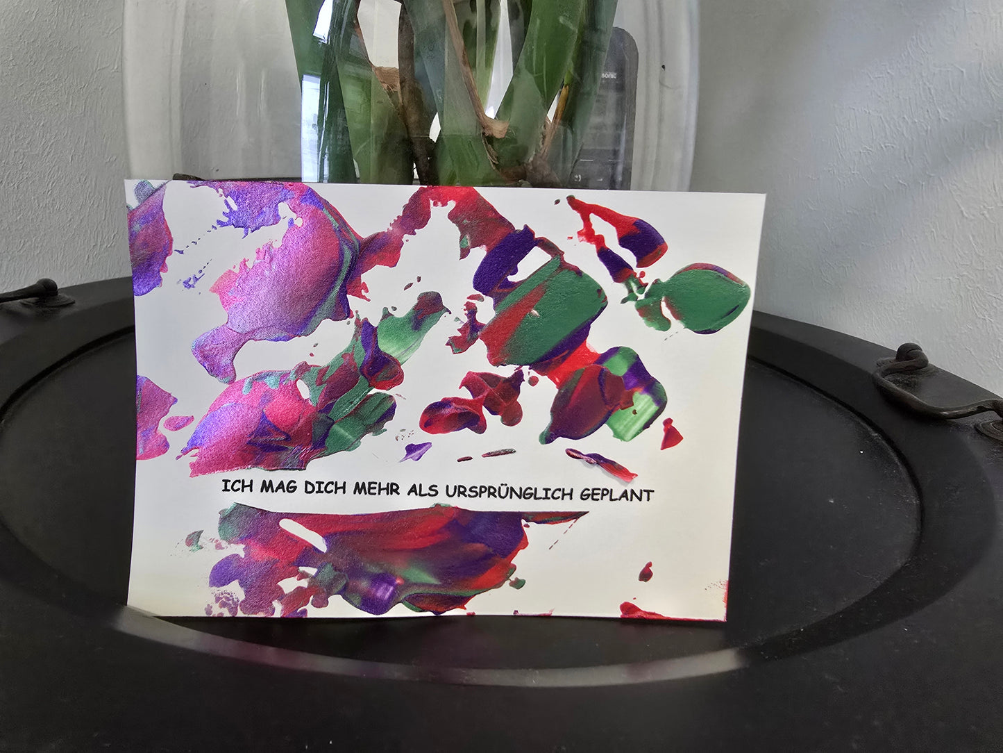 Postkarte Spruchkarte "Ich mag dich mehr als ursprünglich geplant"