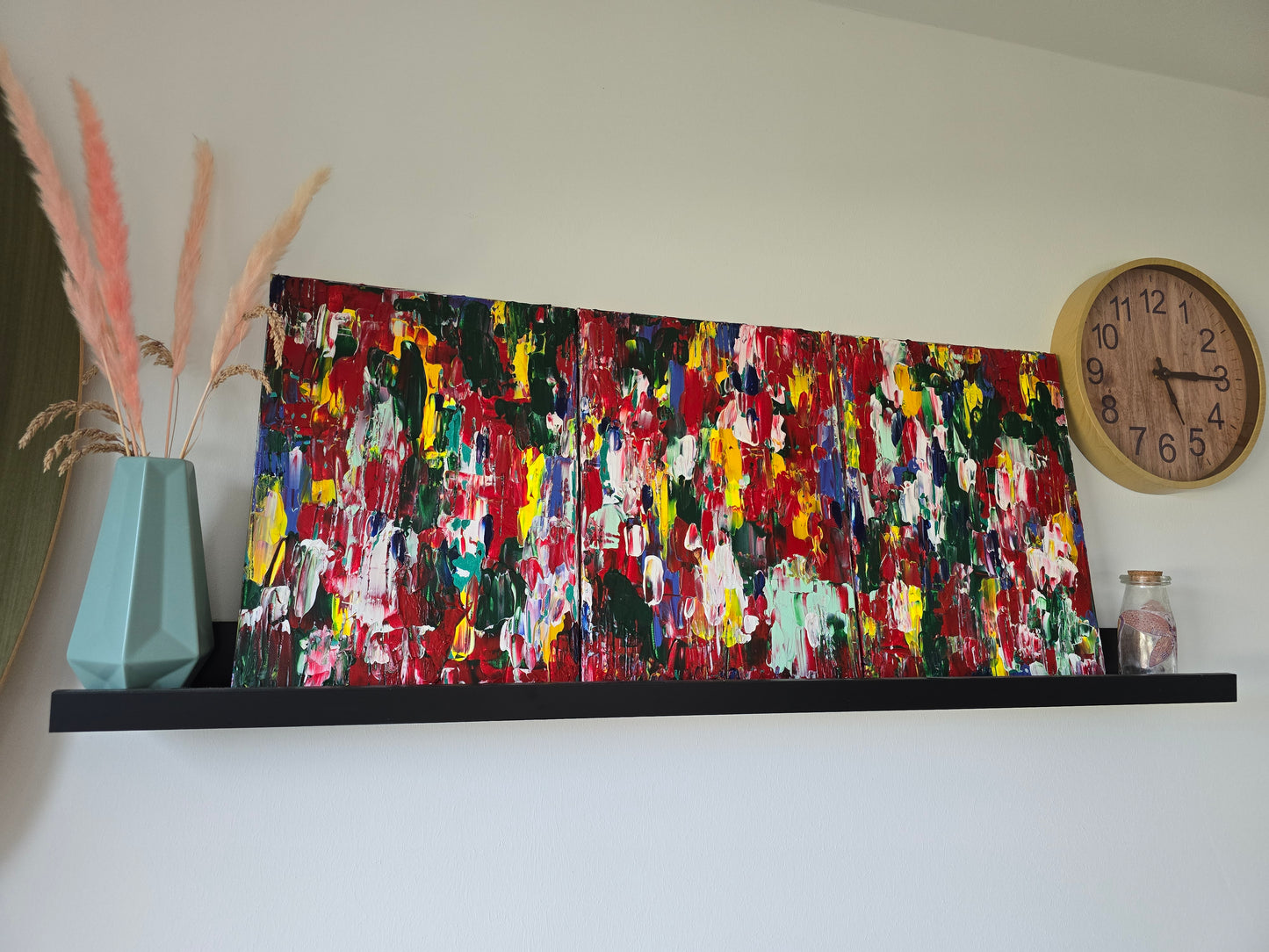 Leinwand Wandbild Acryl Arcylspachteltechnik Aryclleinwand "intensely coloured"