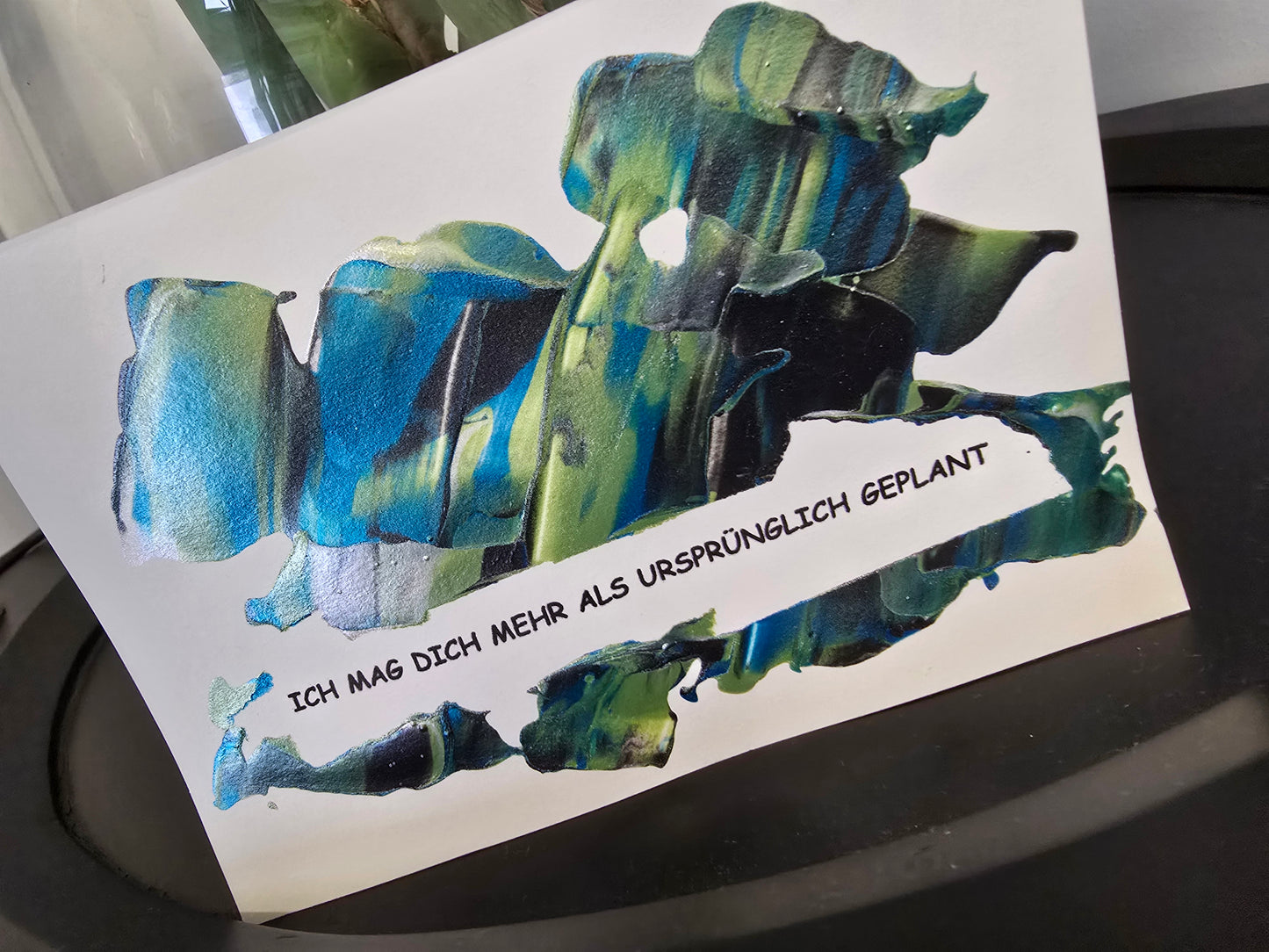 Postkarte Spruchkarte "Ich mag dich mehr als ursprünglich geplant"