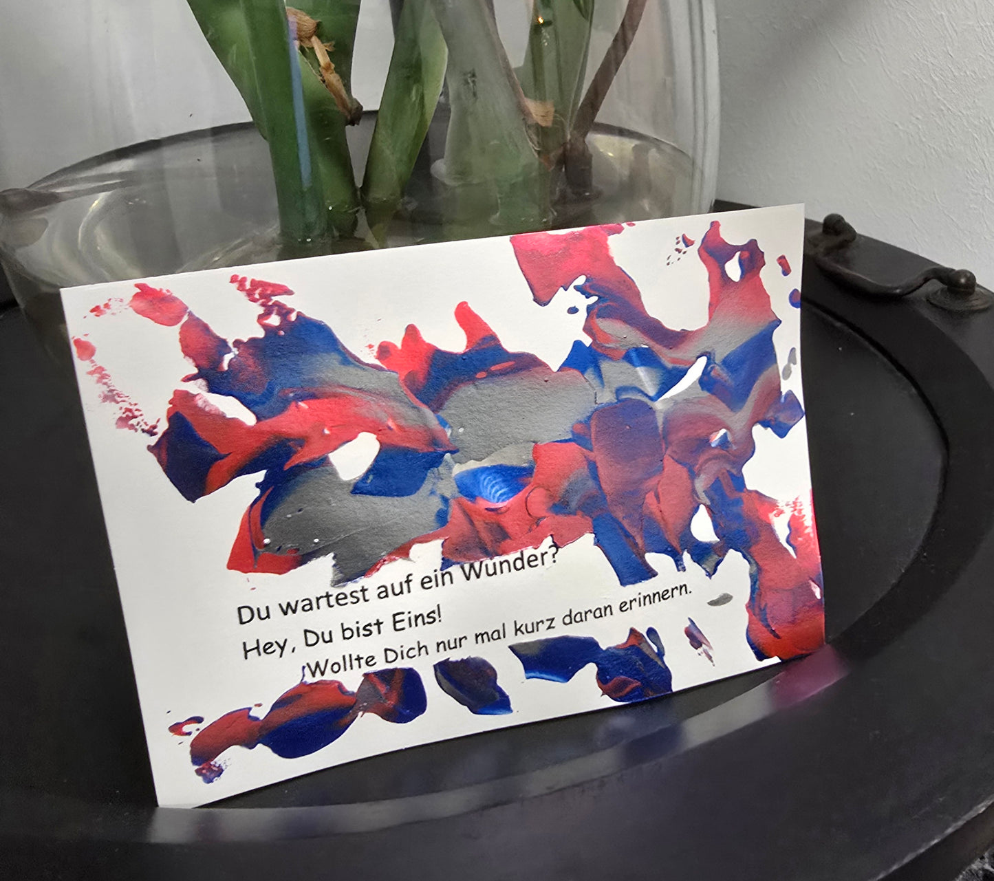Postkarte Spruchkarte "Du wartest auf ein Wunder?"