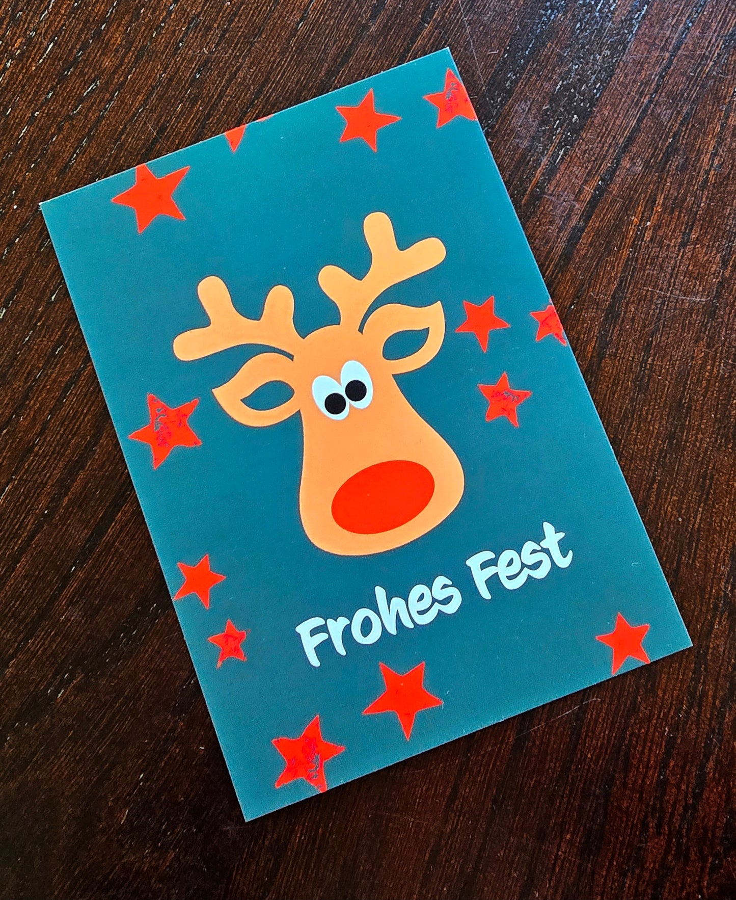 Postkarte Weihnachtskarte "Rentier"