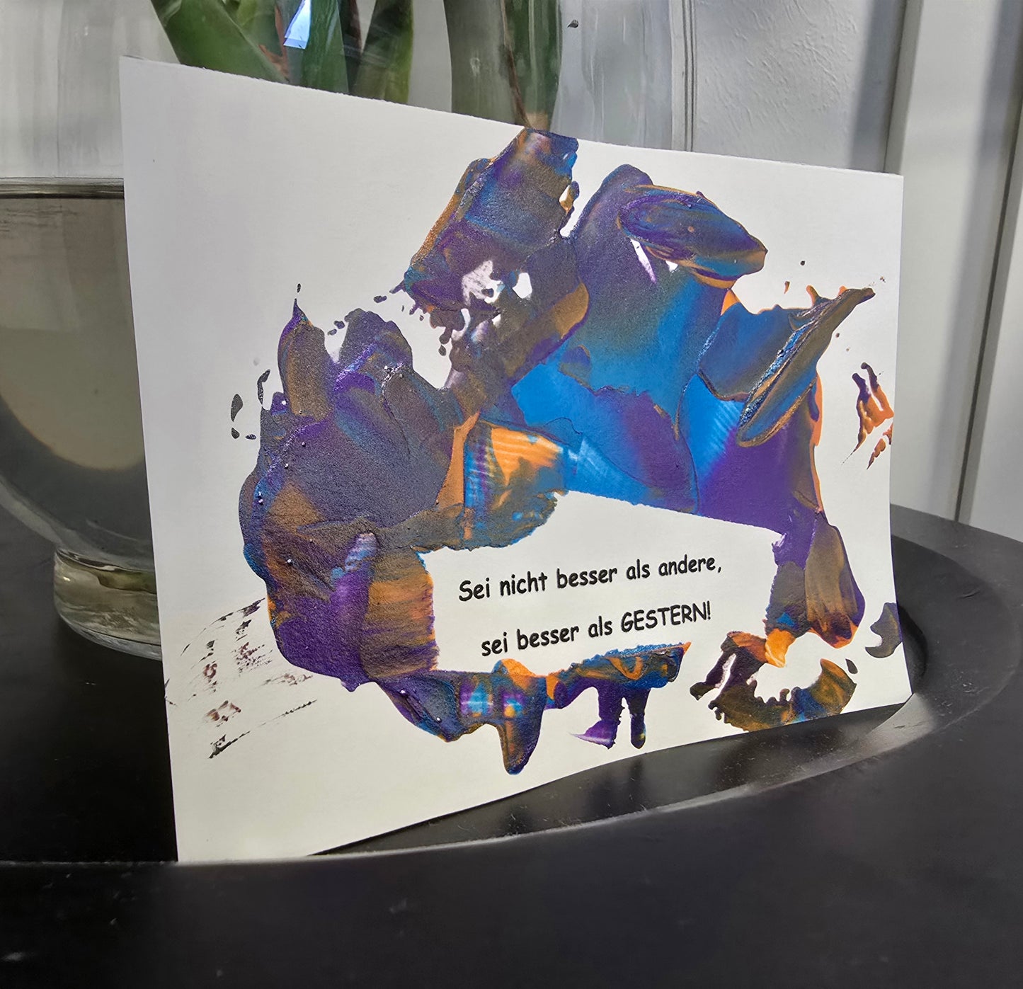 Postkarte Spruchkarte "Sei nicht besser als andere"