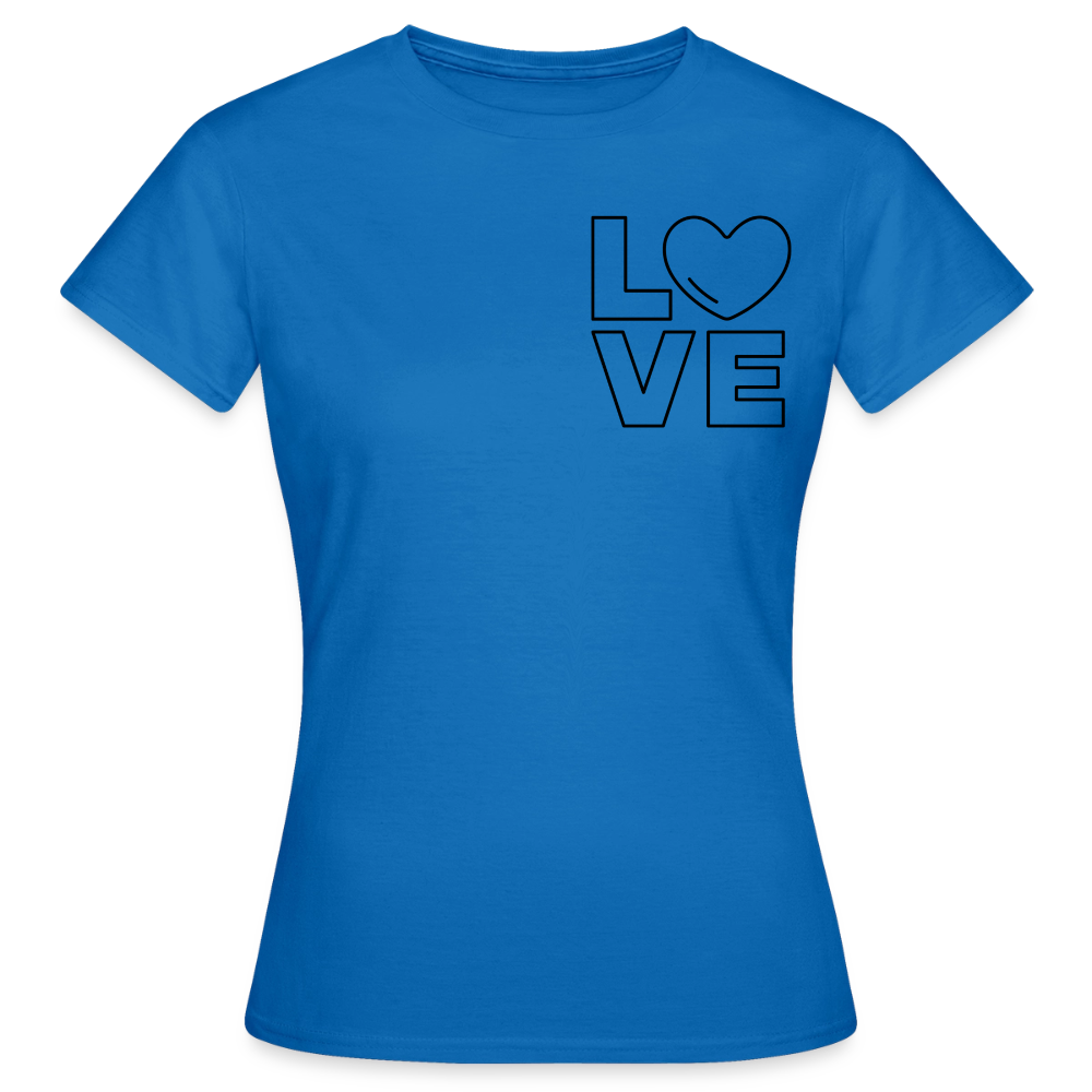 Women's T-Shirt Love I - Royalblau