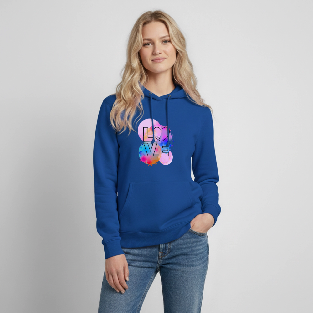 Frauen Hoodie Love - Royalblau