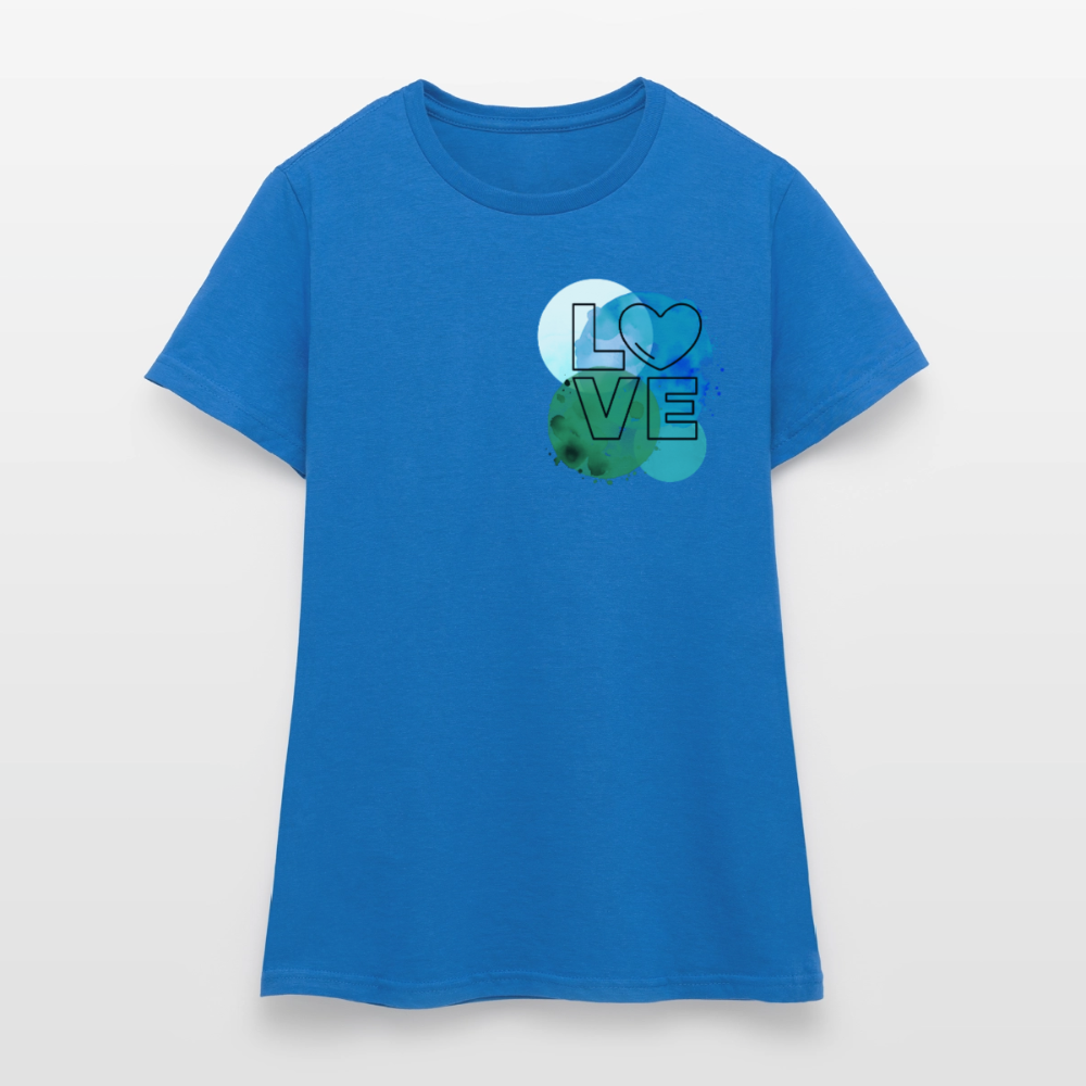 Women's T-Shirt Love II - Royalblau