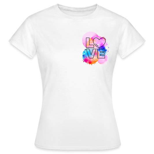 Women's T-Shirt Love - Weiß