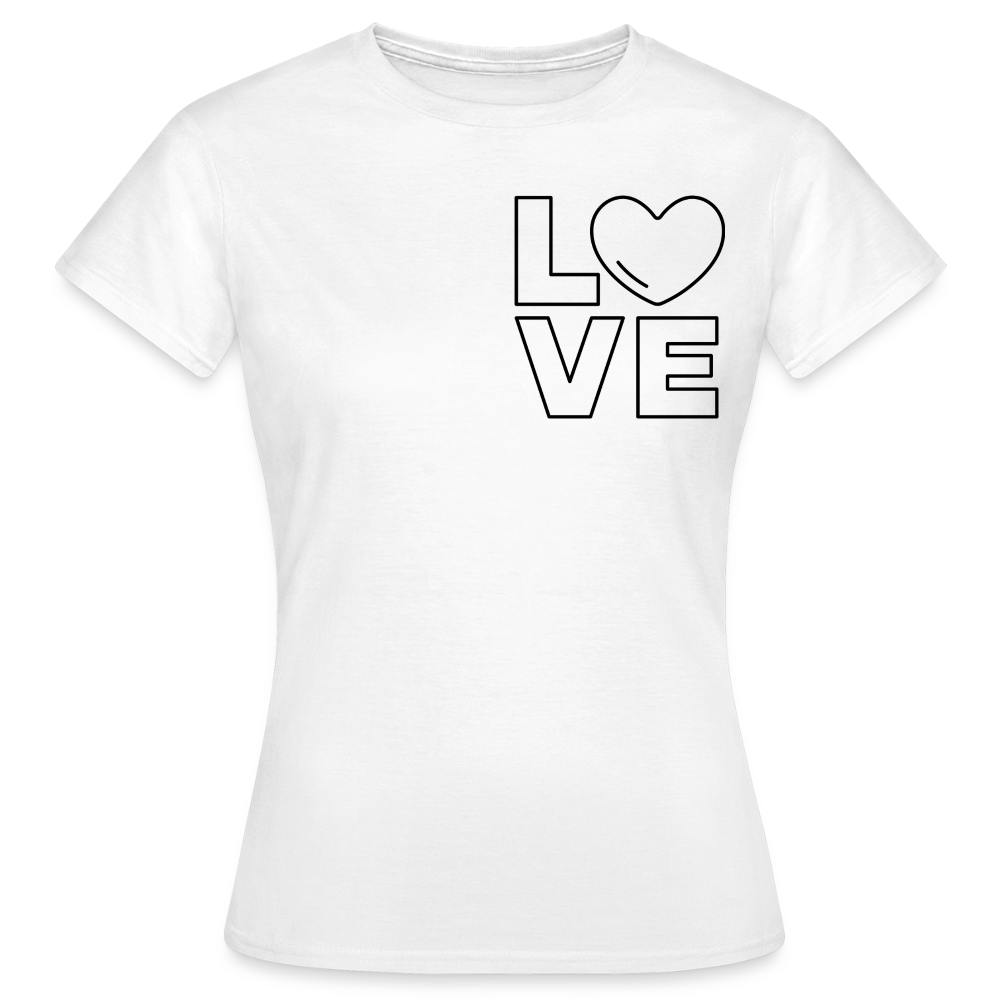 Women's T-Shirt Love III - Weiß