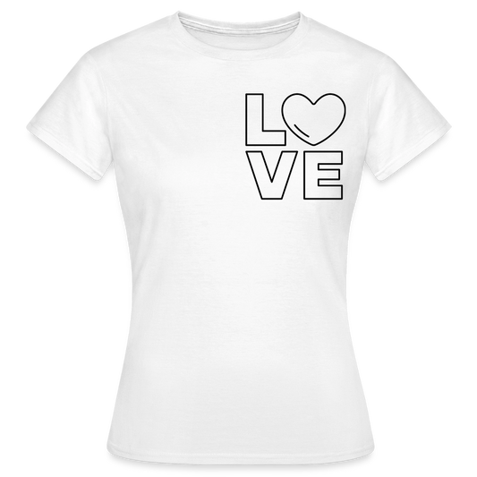 Women's T-Shirt Love III - Weiß