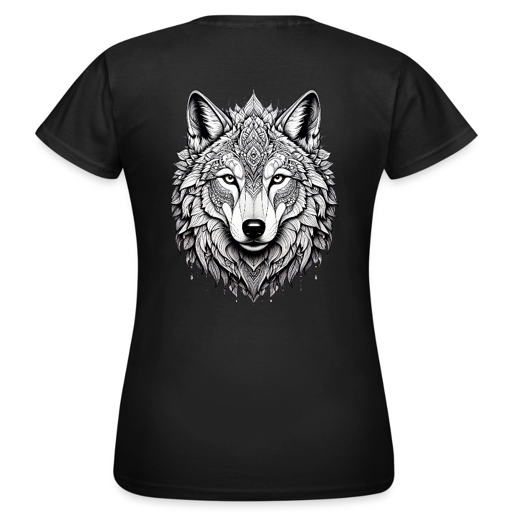 Women's T-Shirt Wolf - Schwarz