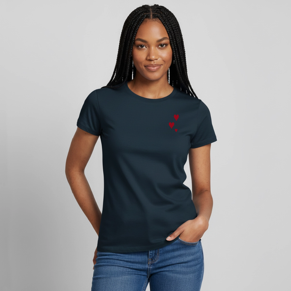 Women's T-Shirt Herz II - Navy