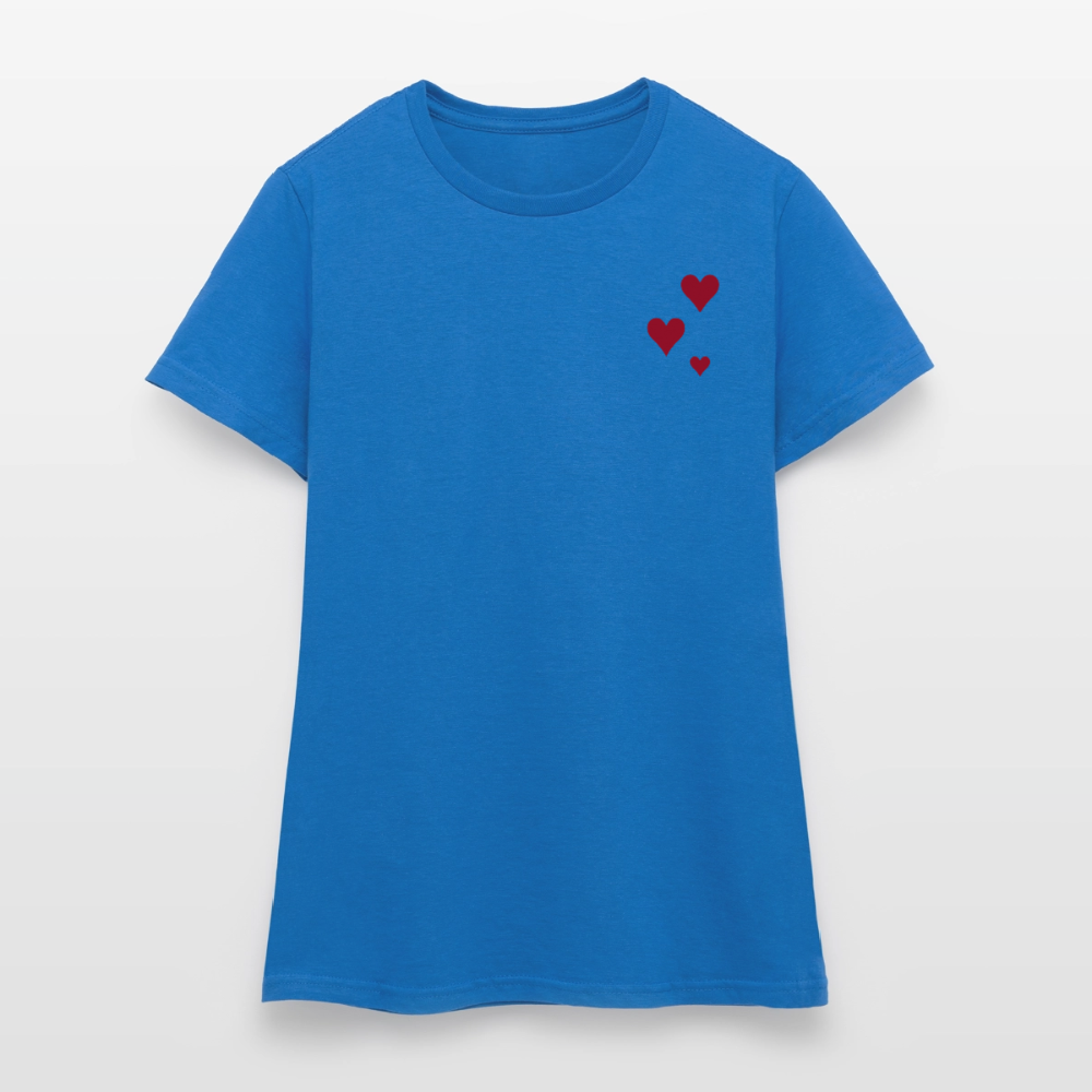 Women's T-Shirt Herz II - Royalblau