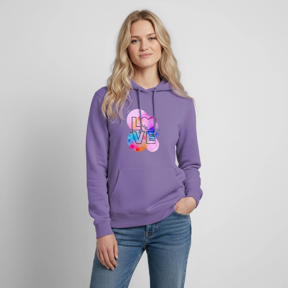 Frauen Hoodie Love - Lavendel