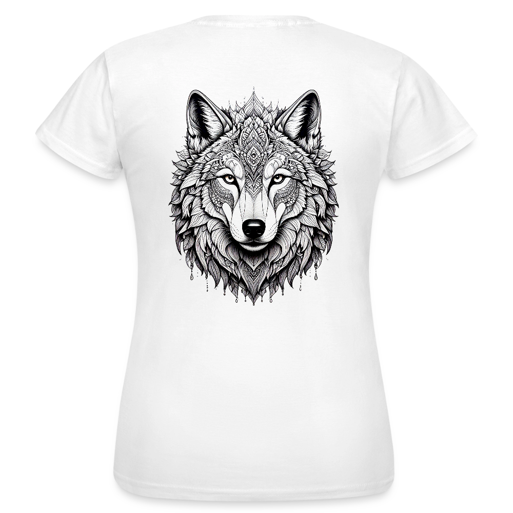 Women's T-Shirt Wolf - Weiß