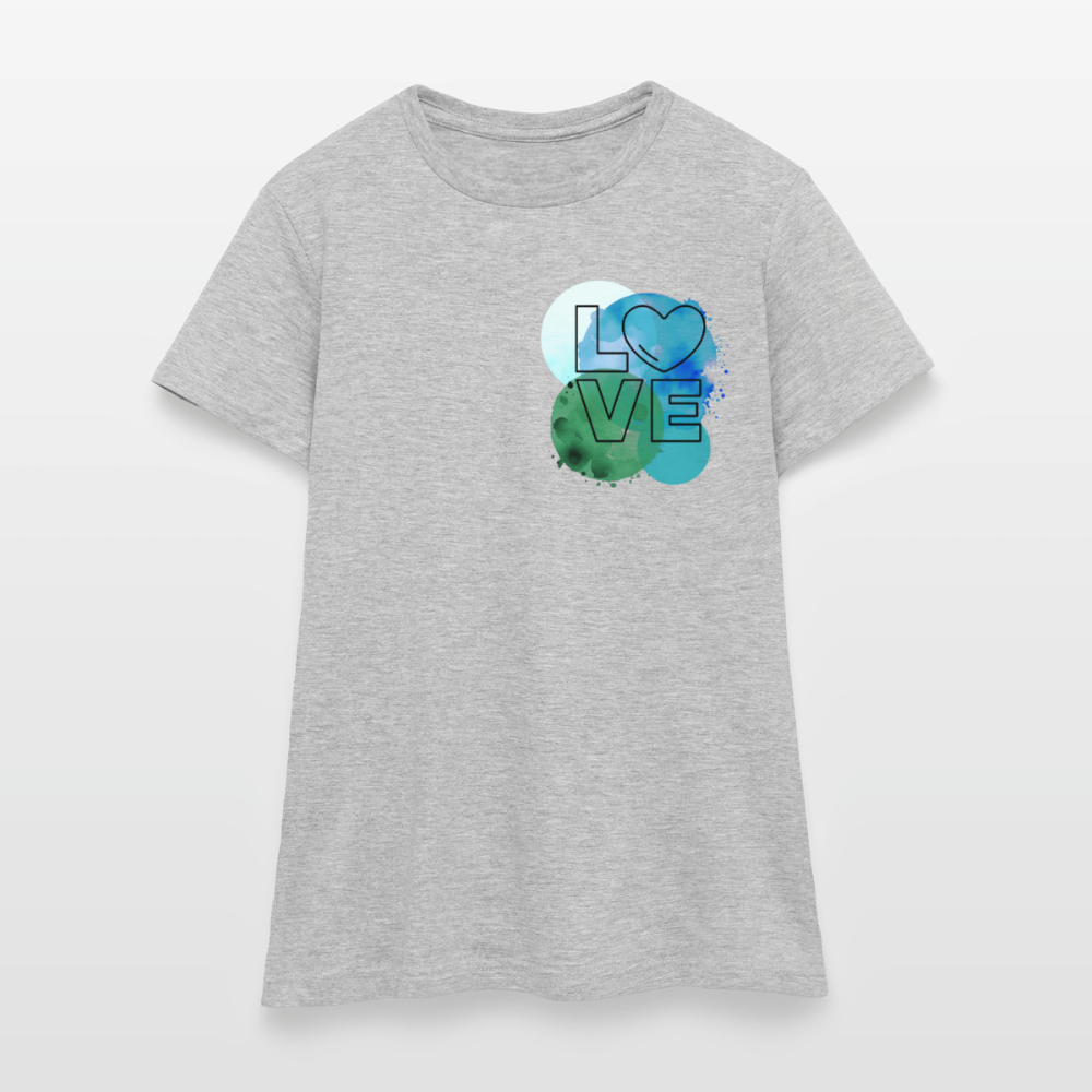 Women's T-Shirt Love II - Grau meliert