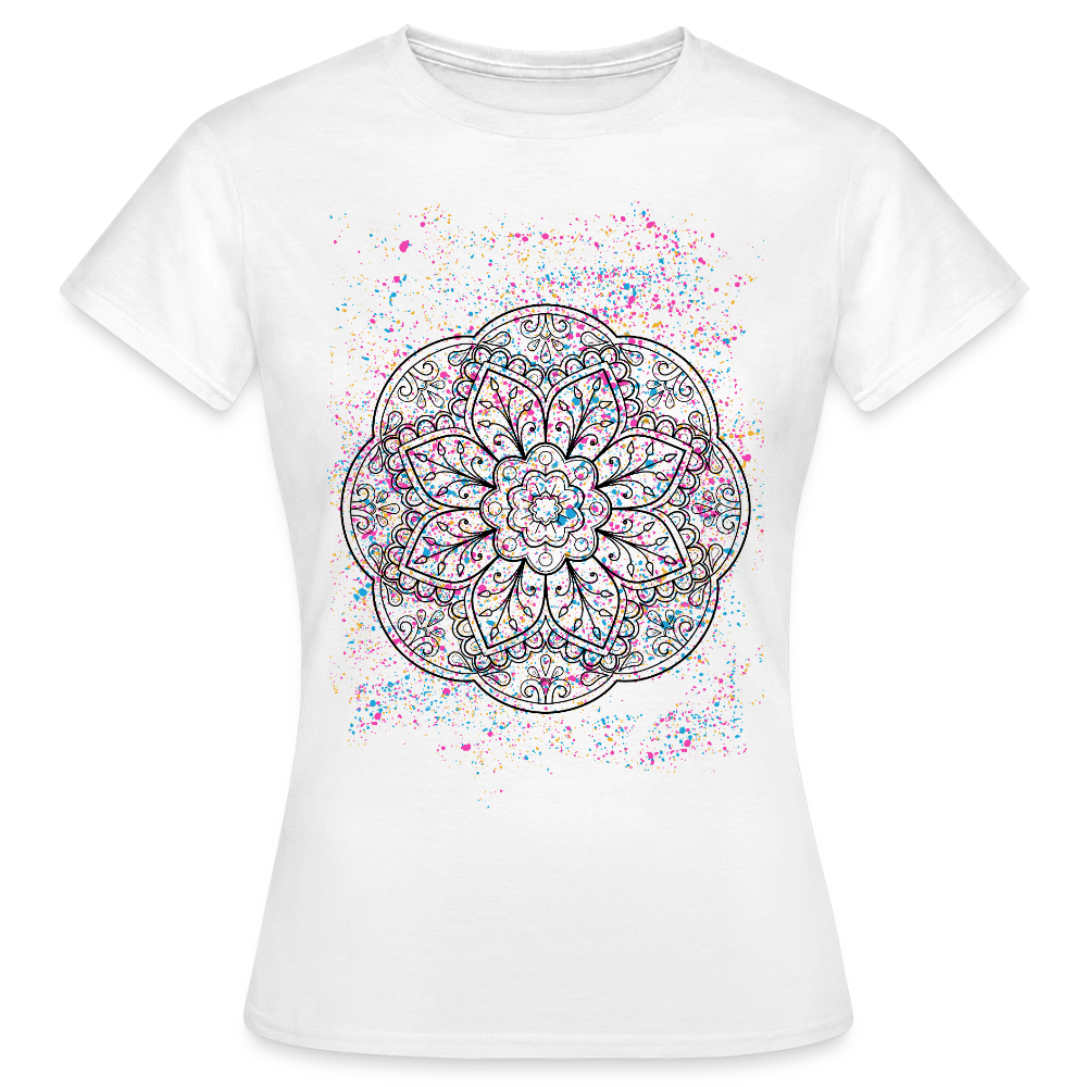 Women's T-Shirt Mandala - Weiß