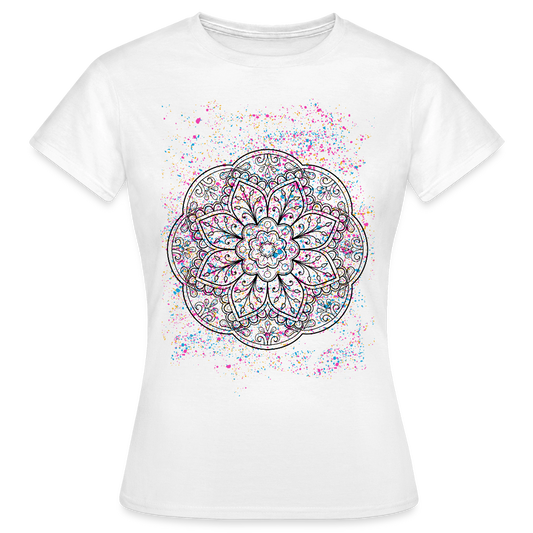 Women's T-Shirt Mandala - Weiß