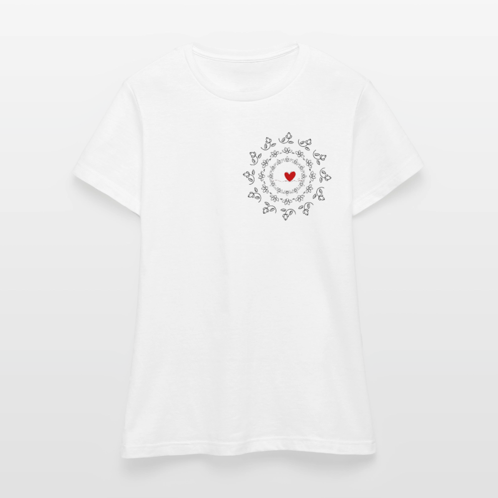 Women's T-Shirt BlumenLiebe - Weiß
