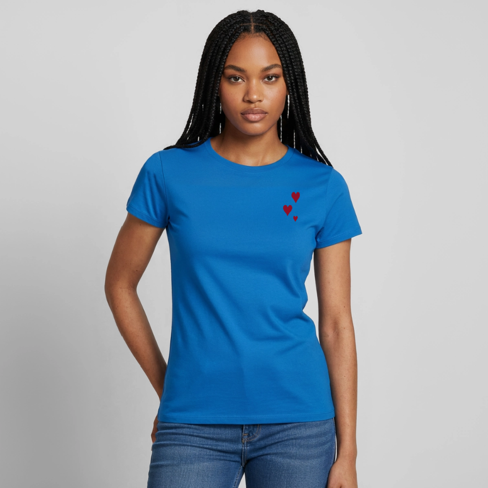 Women's T-Shirt Herz II - Royalblau
