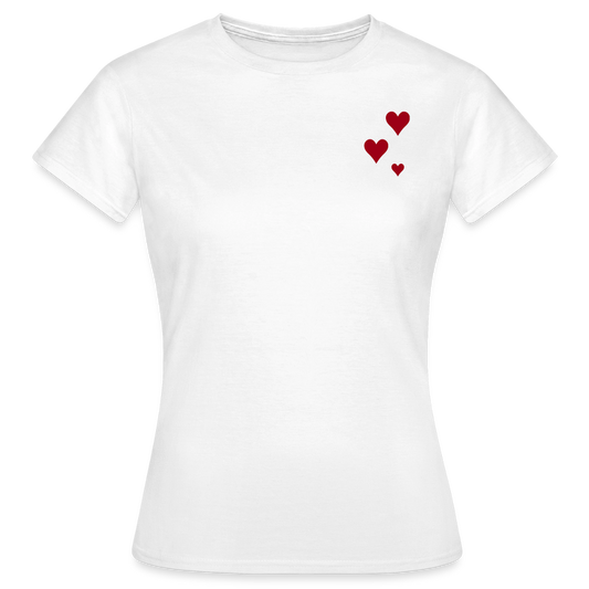 Women's T-Shirt Herz II - Weiß