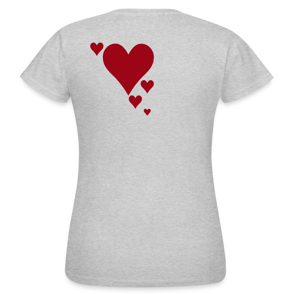 Women's T-Shirt Herz II - Grau meliert