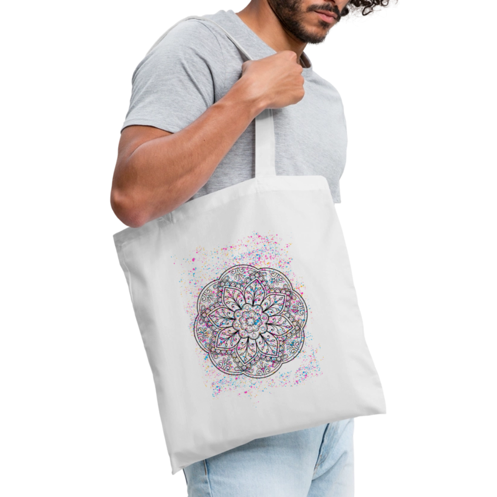 Stoffbeutel Mandala - Weiß