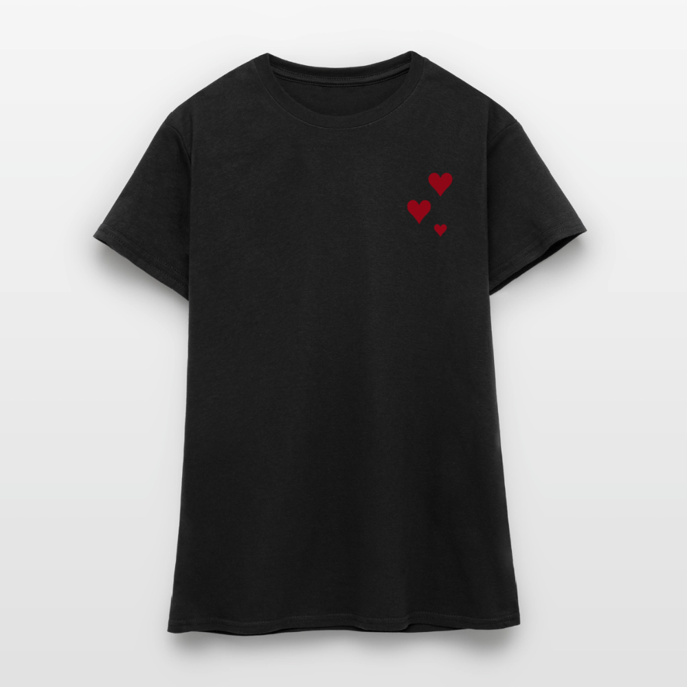 Women's T-Shirt Herz II - Schwarz