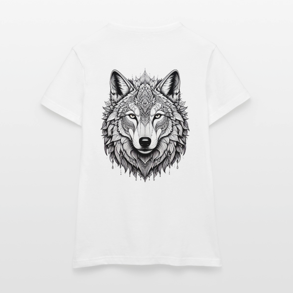 Women's T-Shirt Wolf - Weiß