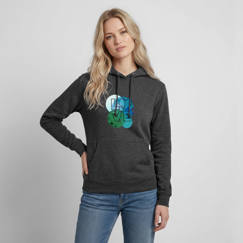 Frauen Hoodie Love II - Anthrazit