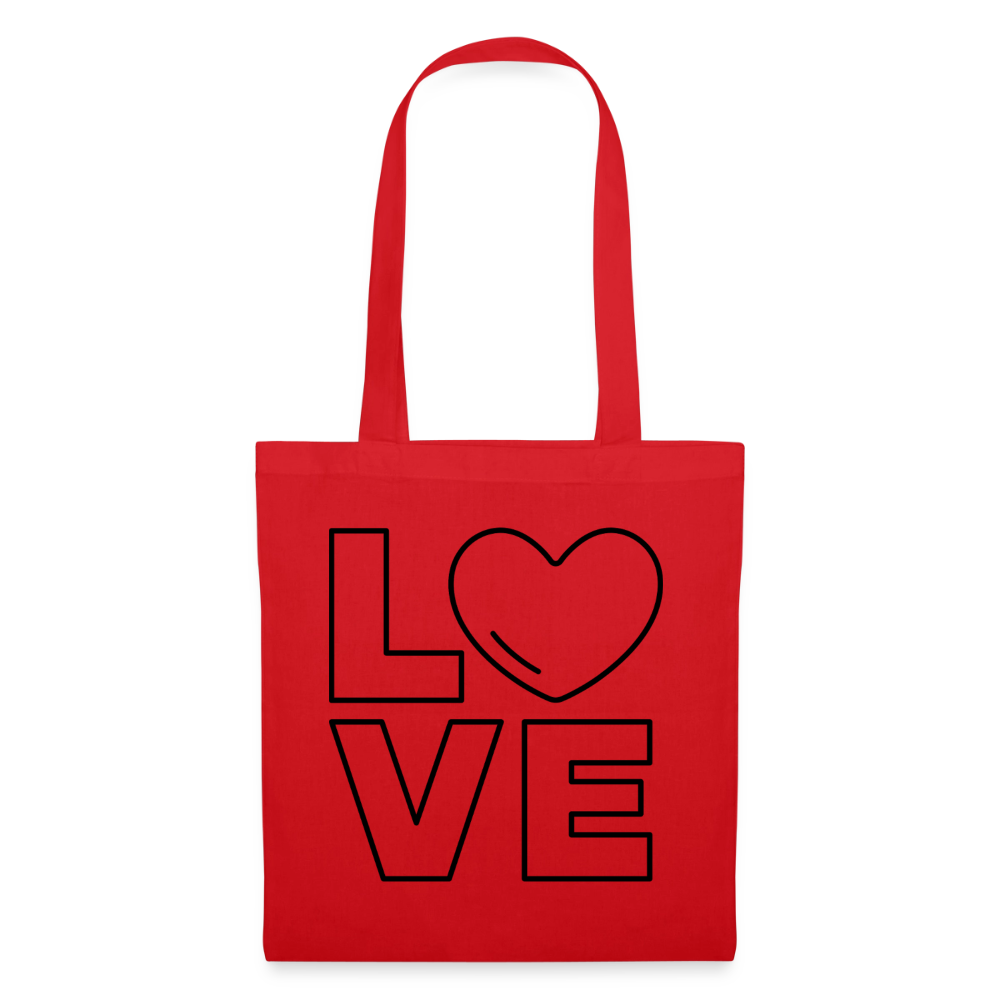 Stoffbeutel Love II - Rot
