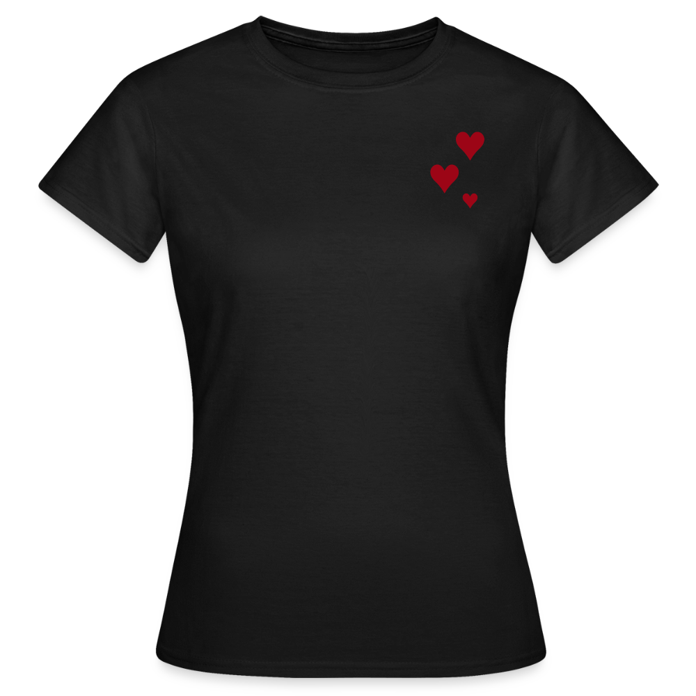 Women's T-Shirt Herz II - Schwarz