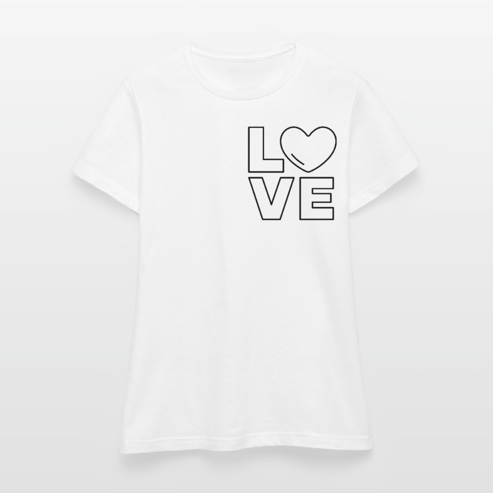 Women's T-Shirt Love III - Weiß