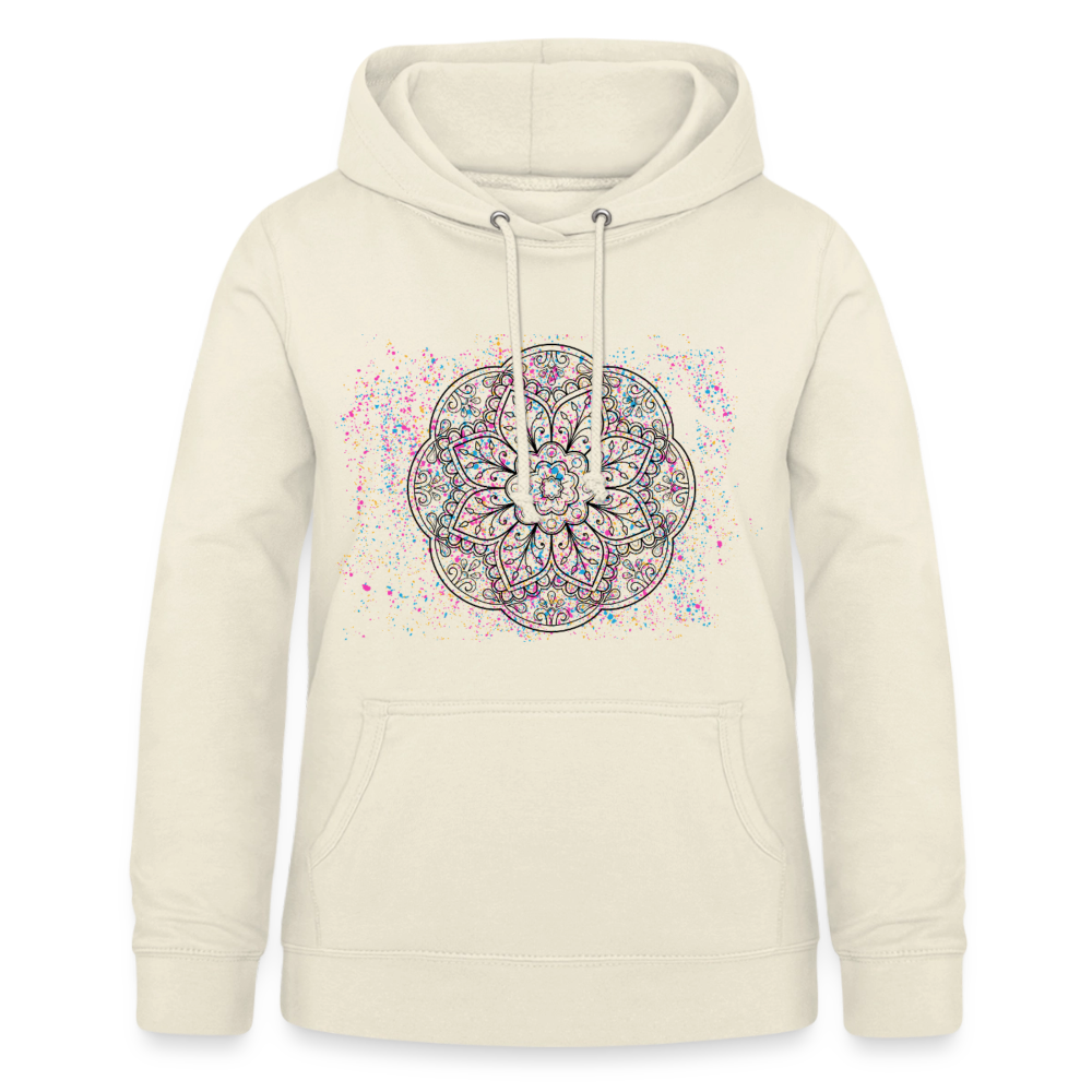Frauen Hoodie Mandala - Vanille-Milchshake