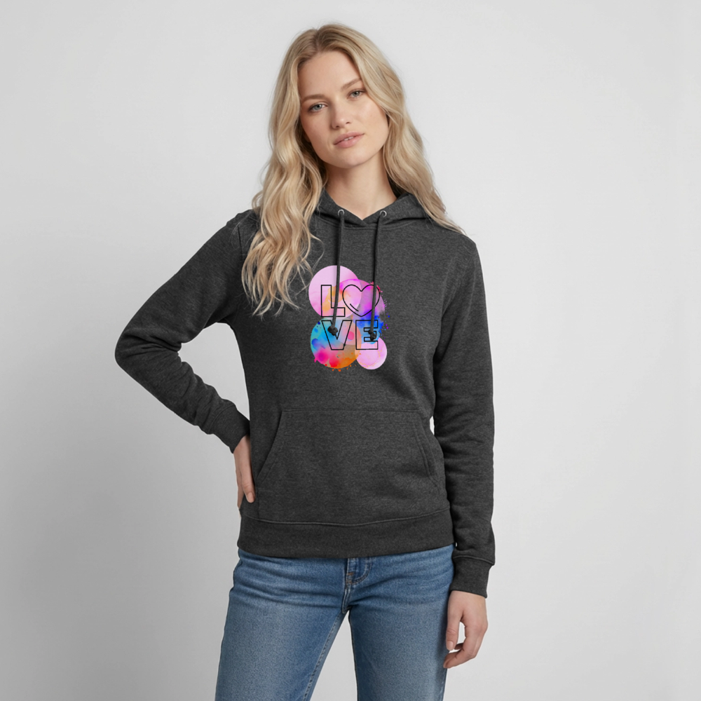 Frauen Hoodie Love - Anthrazit