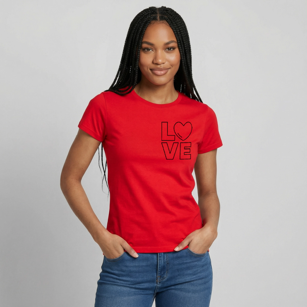 Women's T-Shirt Love III - Rot
