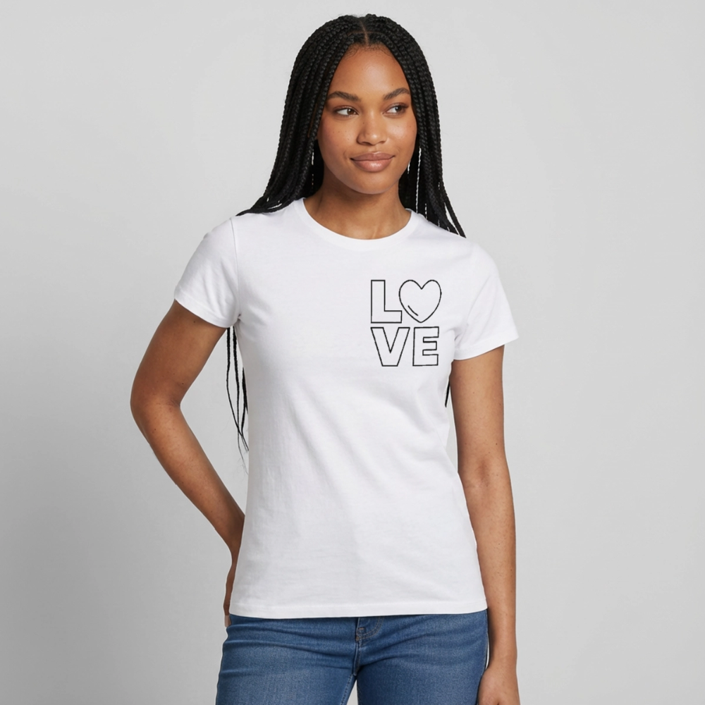 Women's T-Shirt Love III - Weiß