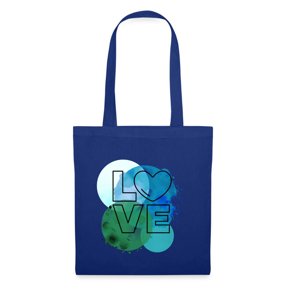 Stoffbeutel Love I - Royalblau