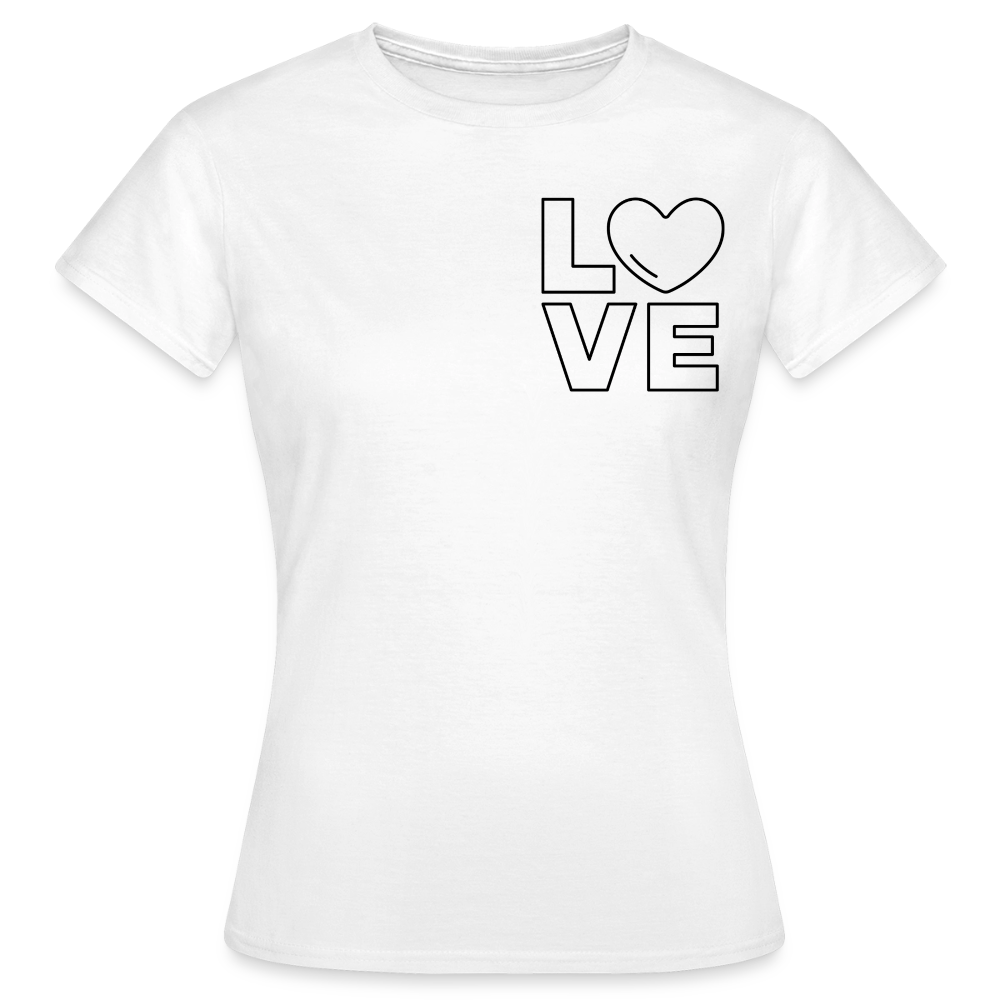 Women's T-Shirt Love I - Weiß