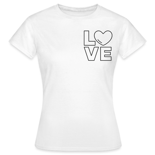 Women's T-Shirt Love I - Weiß