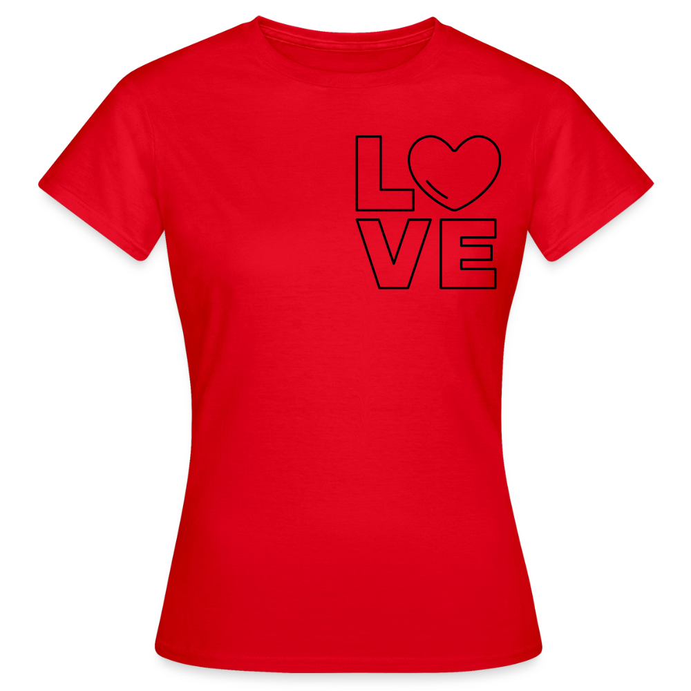 Women's T-Shirt Love III - Rot