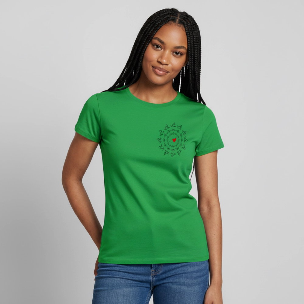 Women's T-Shirt BlumenLiebe - Kelly Green
