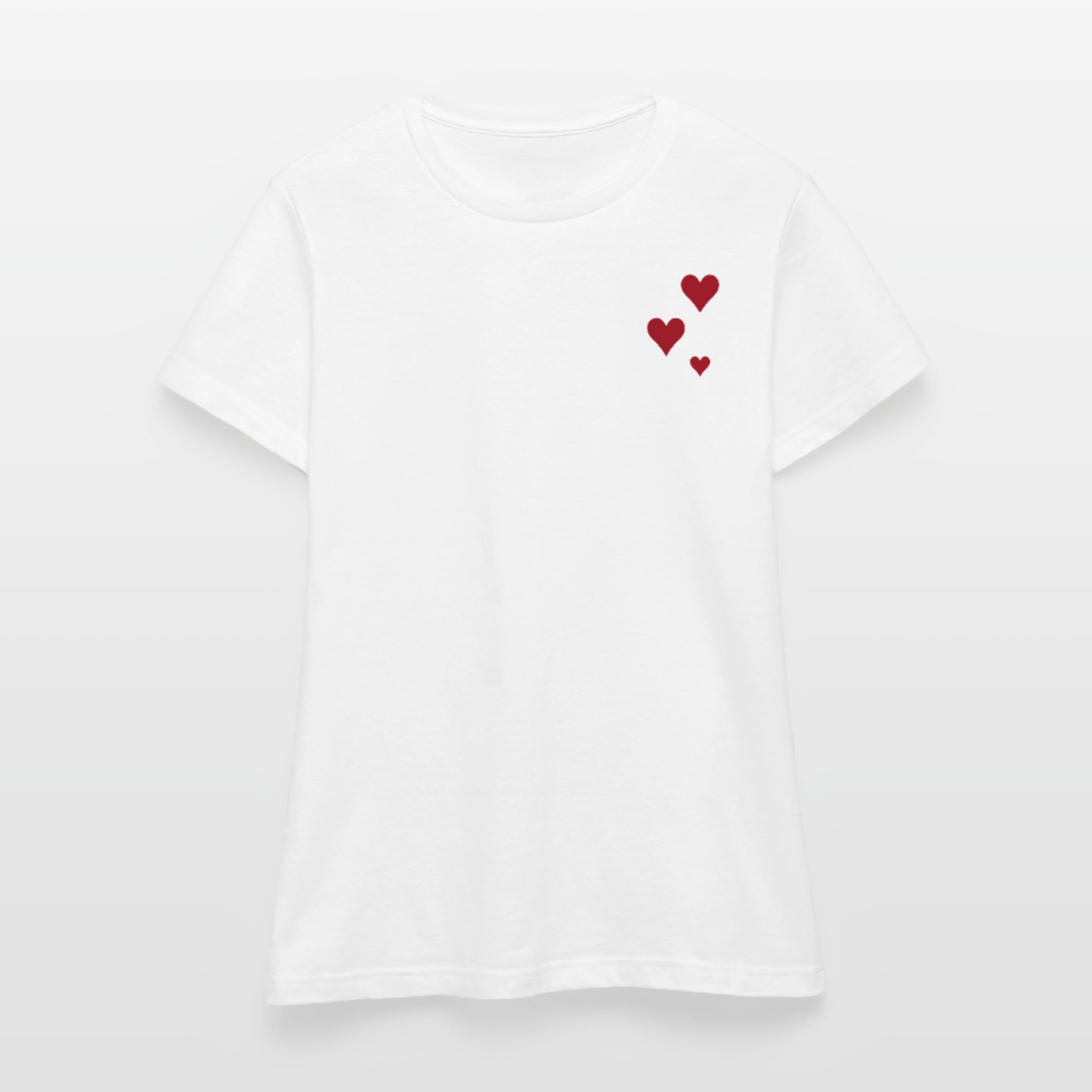 Women's T-Shirt Herz II - Weiß