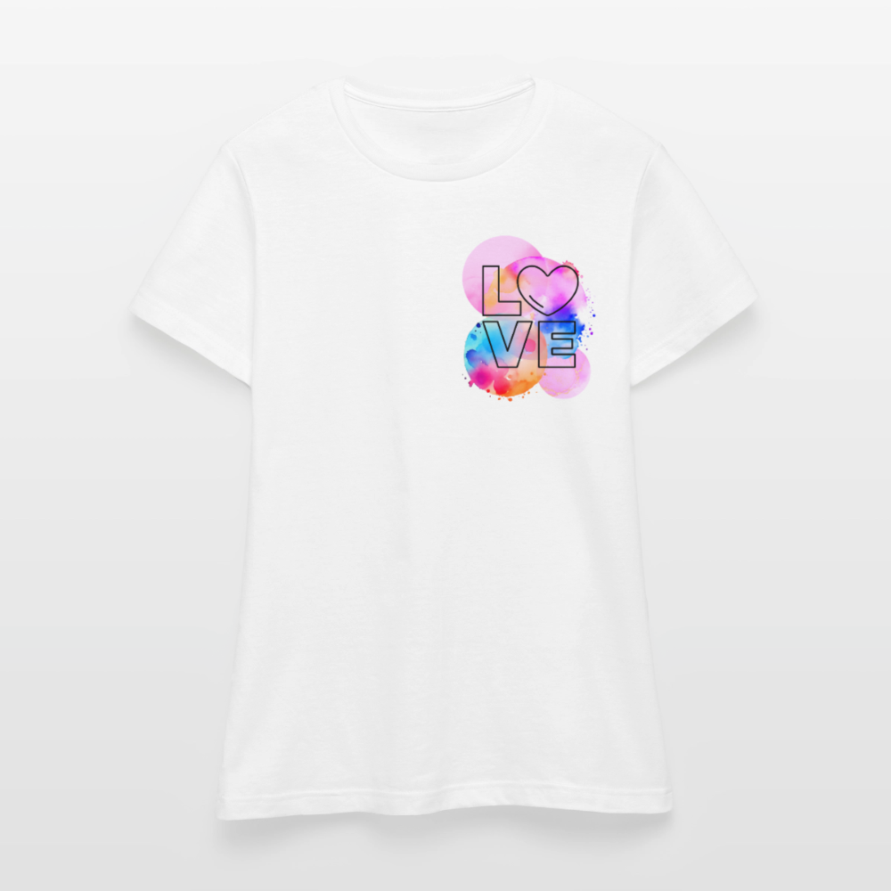 Women's T-Shirt Love - Weiß