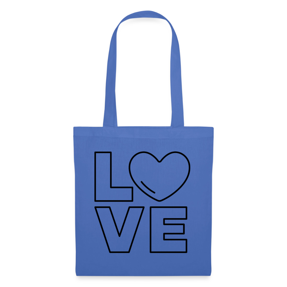 Stoffbeutel Love II - Hellblau