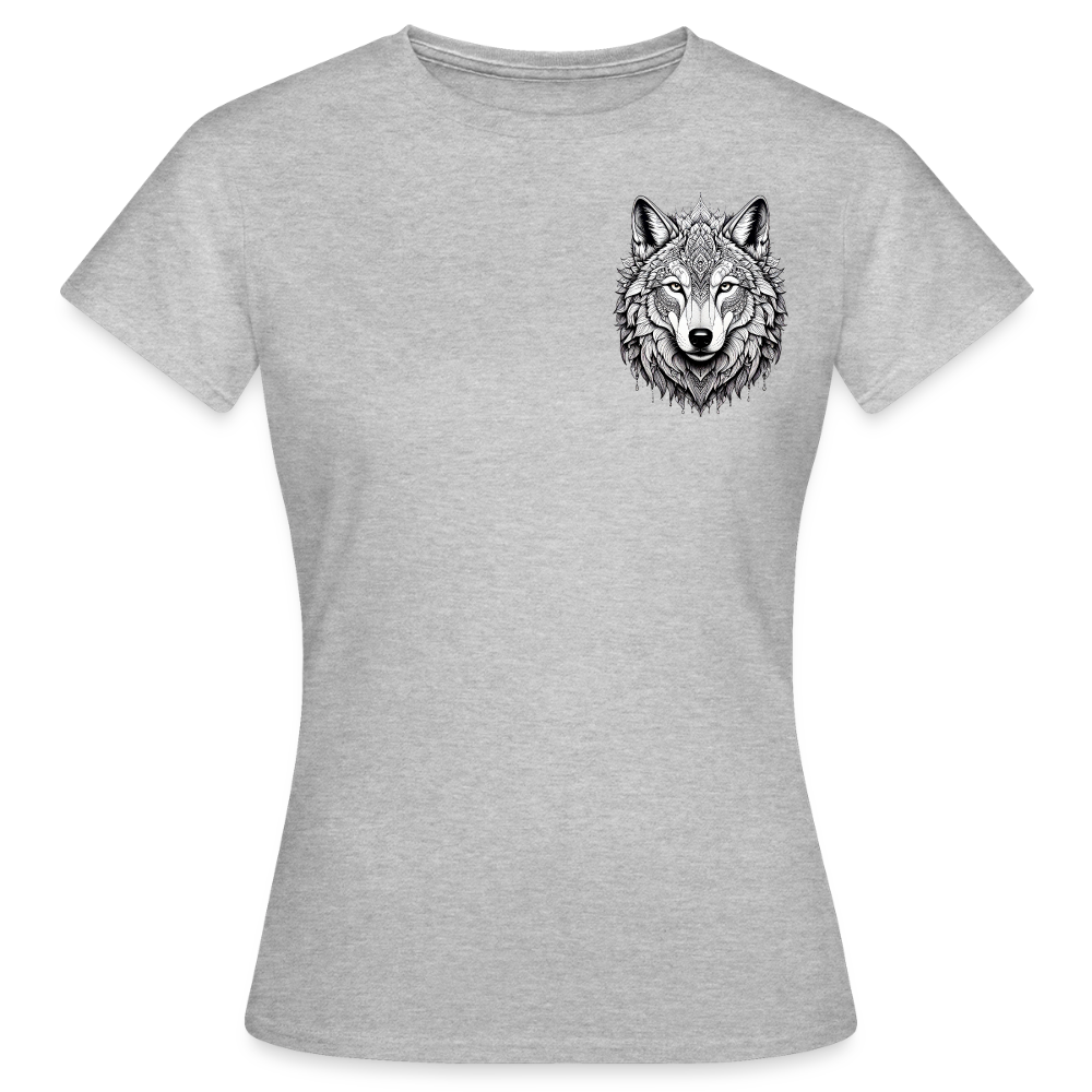 Women's T-Shirt Wolf II - Grau meliert