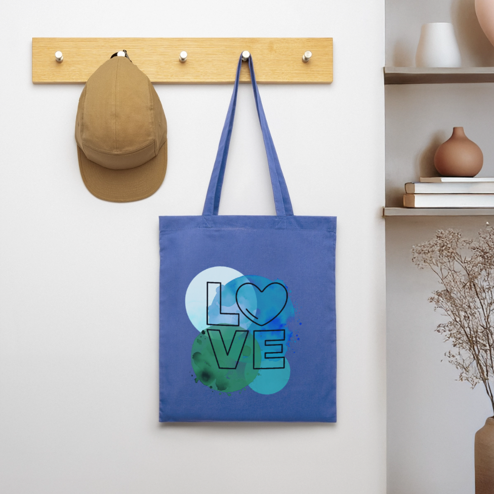 Stoffbeutel Love I - Hellblau