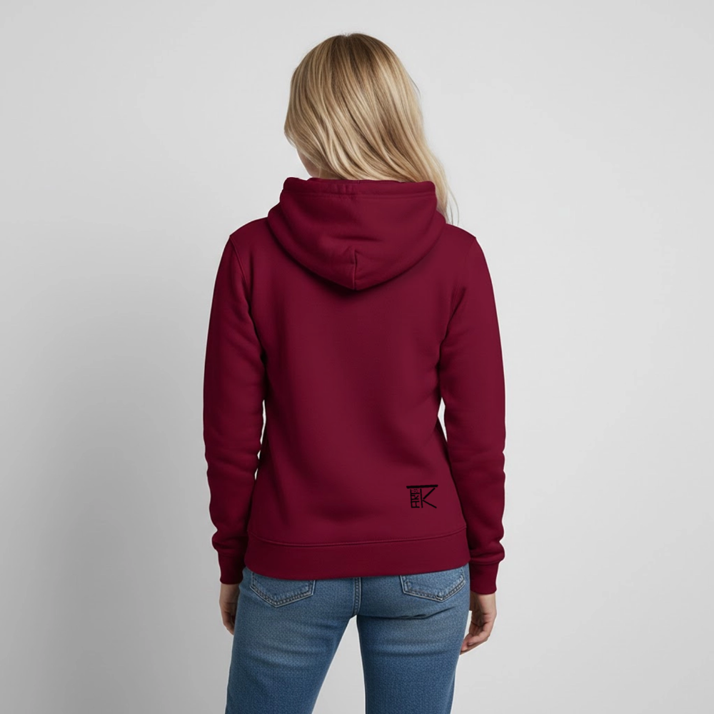 Frauen Hoodie Love II - Bordeaux
