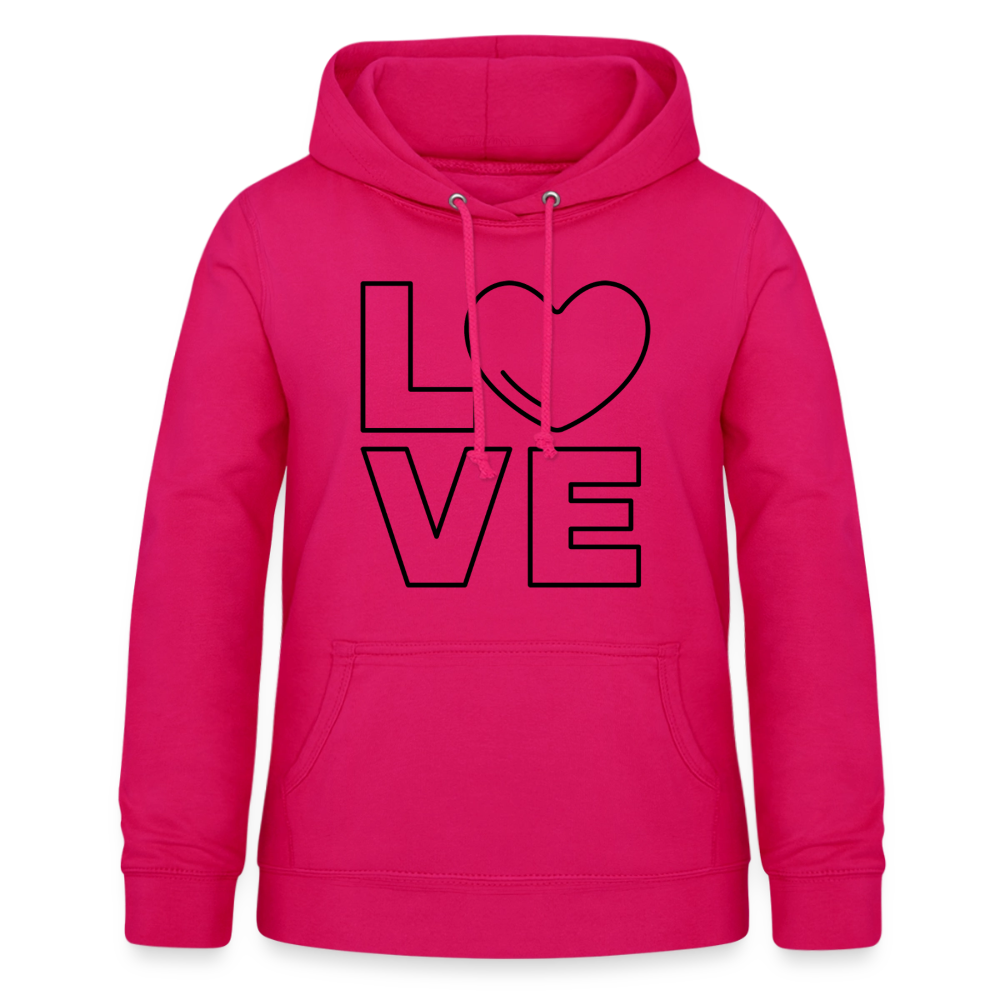 Frauen Hoodie Love I - dunkles Pink